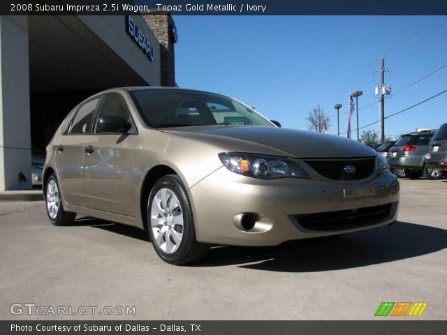 2008 Subaru Impreza 2.5i Wagon in Topaz Gold Metallic