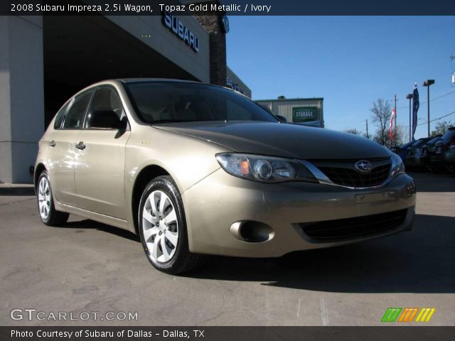 2008 Subaru Impreza 2.5i Wagon in Topaz Gold Metallic