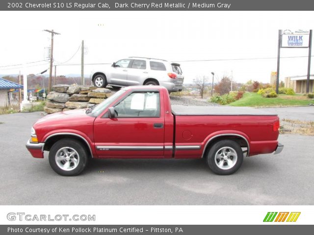 2002 Chevrolet S10 LS Regular Cab in Dark Cherry Red Metallic