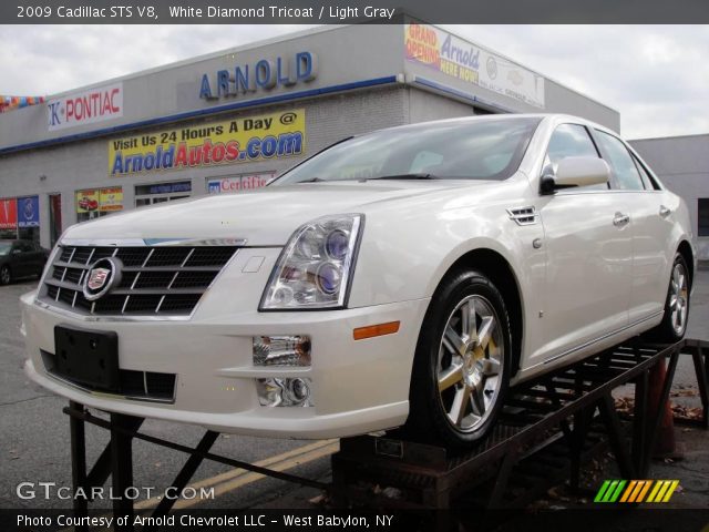 2009 Cadillac STS V8 in White Diamond Tricoat