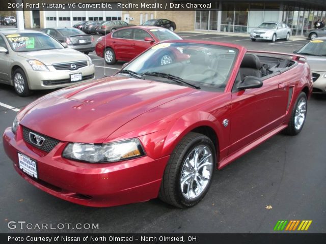2004 Ford Mustang V6 Convertible in Redfire Metallic