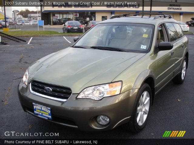 2007 Subaru Outback 2.5i Wagon in Willow Green Opal