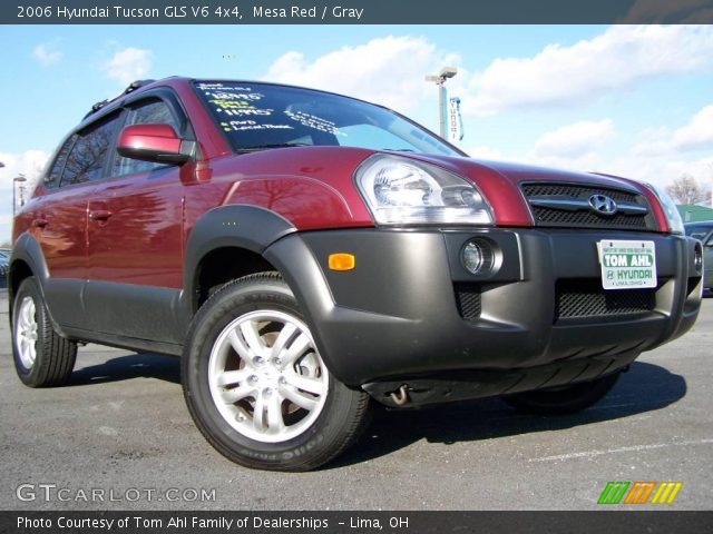 2006 Hyundai Tucson GLS V6 4x4 in Mesa Red