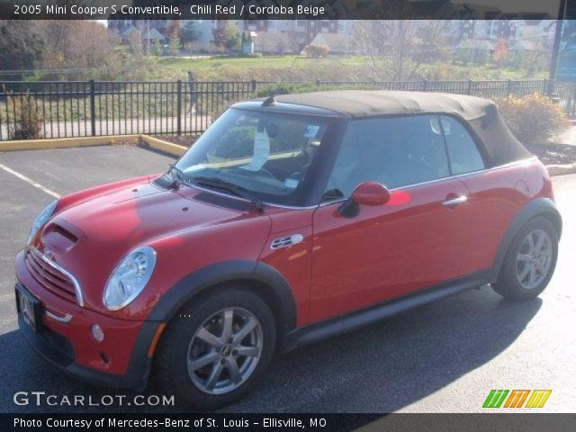 2005 Mini Cooper S Convertible in Chili Red