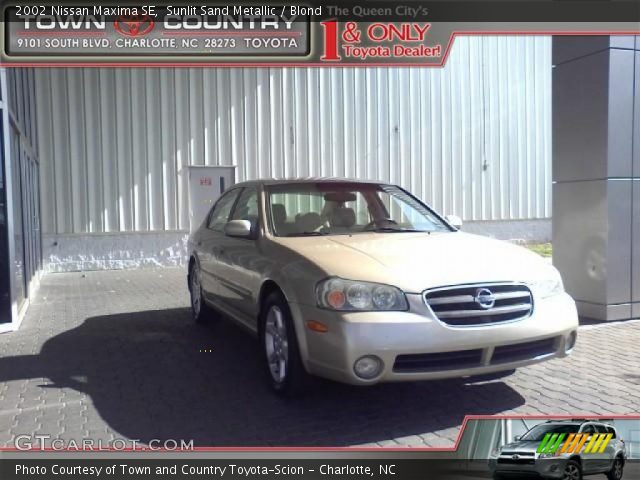 2002 Nissan Maxima SE in Sunlit Sand Metallic