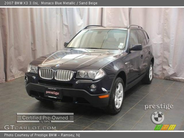 2007 BMW X3 3.0si in Monaco Blue Metallic