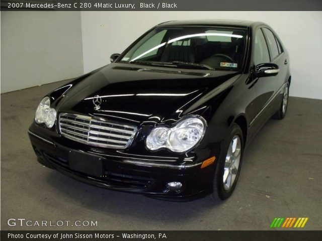 2007 Mercedes-Benz C 280 4Matic Luxury in Black