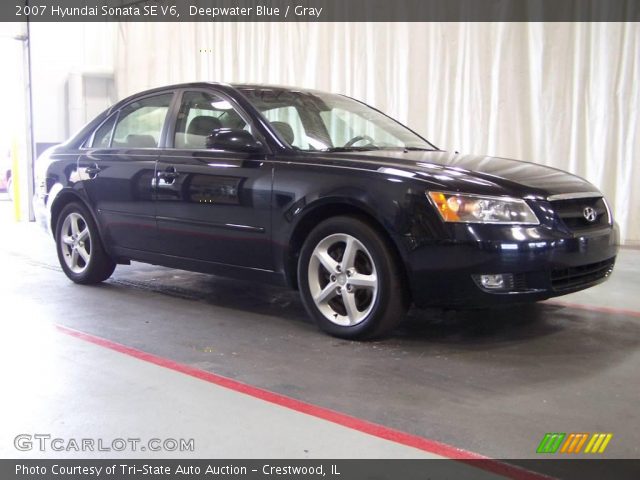 2007 Hyundai Sonata SE V6 in Deepwater Blue
