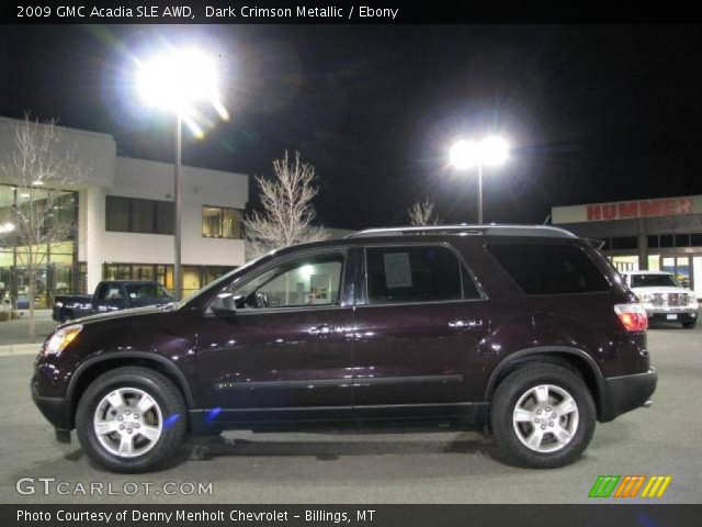 2009 GMC Acadia SLE AWD in Dark Crimson Metallic