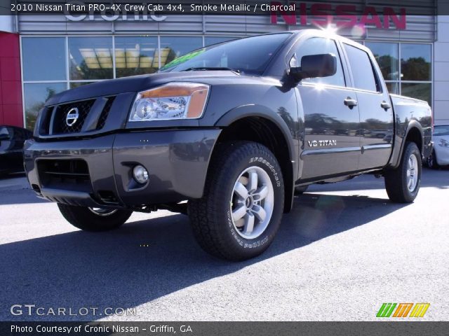 2010 Nissan Titan PRO-4X Crew Cab 4x4 in Smoke Metallic