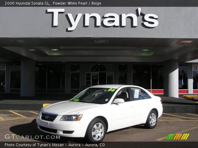 2006 Hyundai Sonata GL in Powder White Pearl