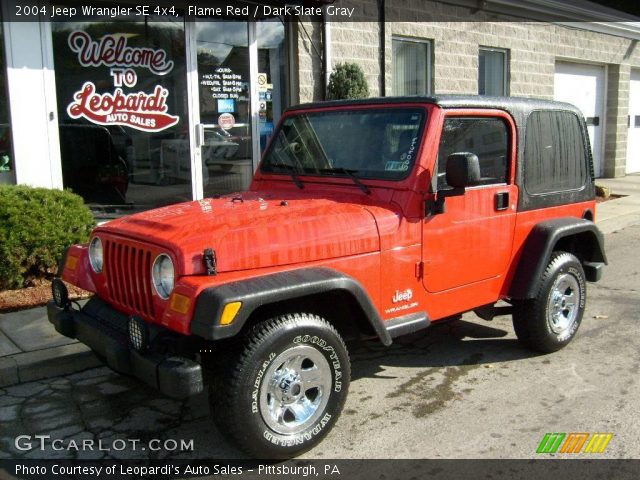 2004 Jeep Wrangler SE 4x4 in Flame Red