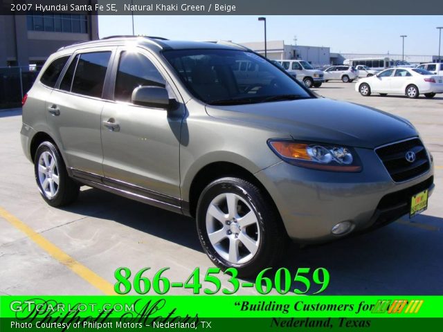 2007 Hyundai Santa Fe SE in Natural Khaki Green