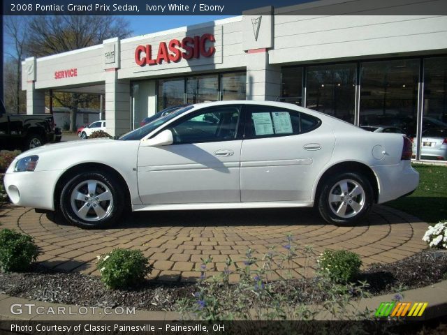 2008 Pontiac Grand Prix Sedan in Ivory White