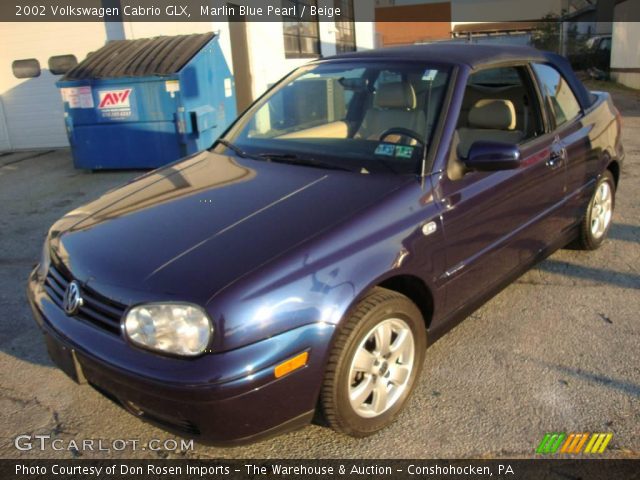 2002 Volkswagen Cabrio GLX in Marlin Blue Pearl