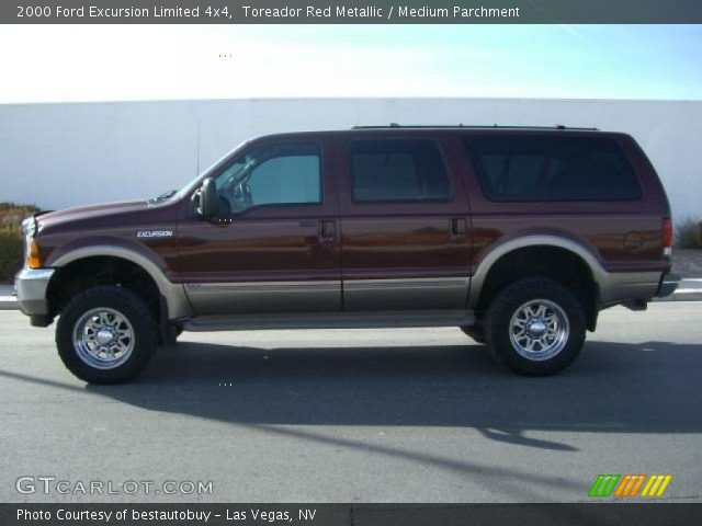 2000 Ford Excursion Limited 4x4 in Toreador Red Metallic