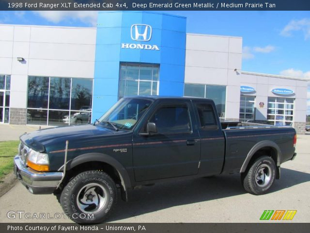 1998 Ford Ranger XLT Extended Cab 4x4 in Deep Emerald Green Metallic