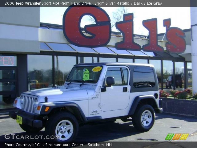 2006 Jeep Wrangler Sport 4x4 Right Hand Drive in Bright Silver Metallic