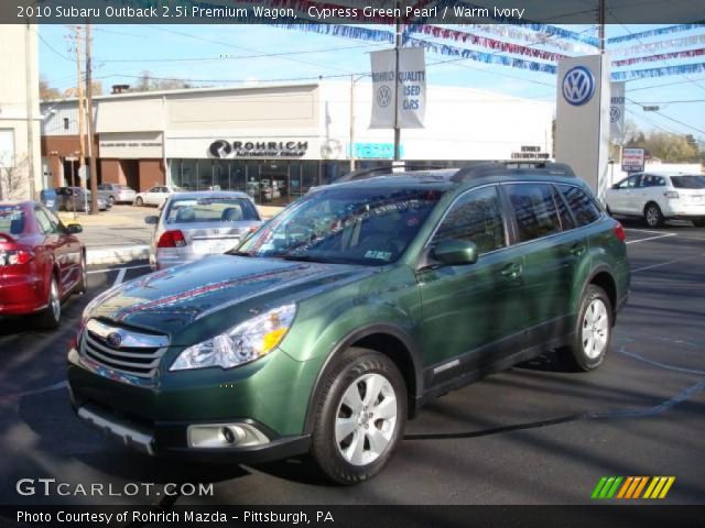 2010 Subaru Outback 2.5i Premium Wagon in Cypress Green Pearl
