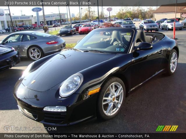 2010 Porsche 911 Carrera Cabriolet in Black