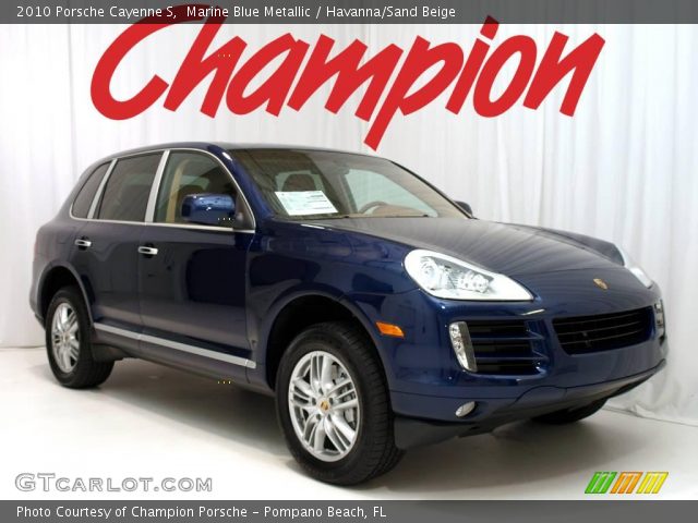 2010 Porsche Cayenne S in Marine Blue Metallic