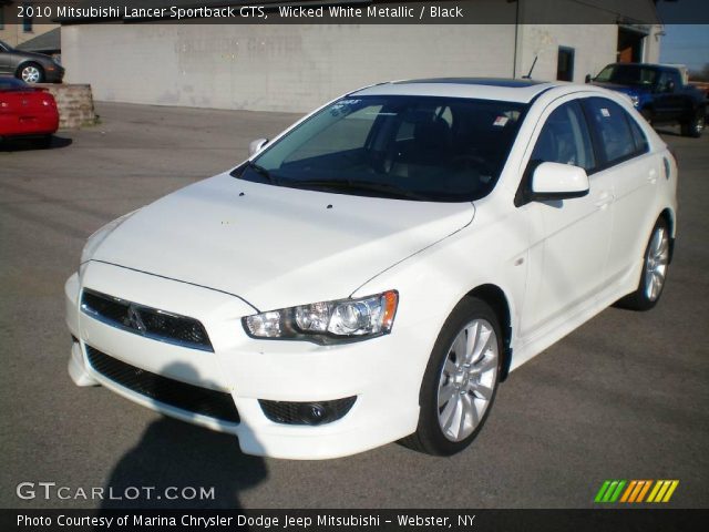 2010 Mitsubishi Lancer Sportback GTS in Wicked White Metallic