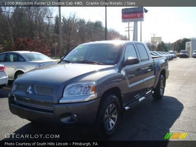 2008 Mitsubishi Raider LS Double Cab 4WD in Granite Gray Metallic