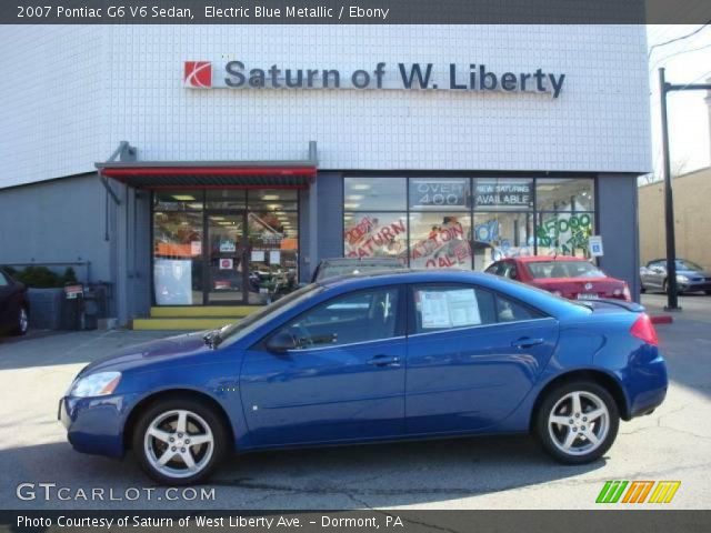 2007 Pontiac G6 V6 Sedan in Electric Blue Metallic