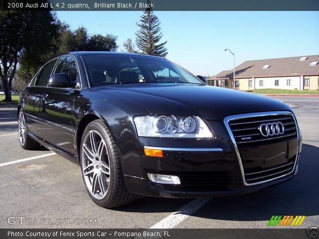 2008 Audi A8 L 4.2 quattro in Brilliant Black