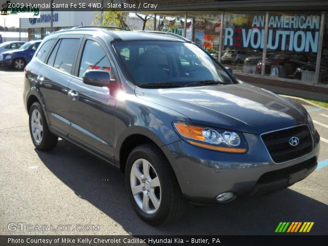 2009 Hyundai Santa Fe SE 4WD in Slate Blue