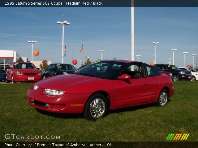 1999 Saturn S Series SC2 Coupe in Medium Red