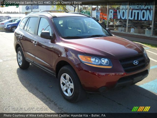 2009 Hyundai Santa Fe GLS 4WD in Dark Cherry