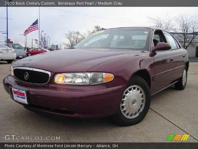 2000 Buick Century Custom in Bordeaux Red Pearl
