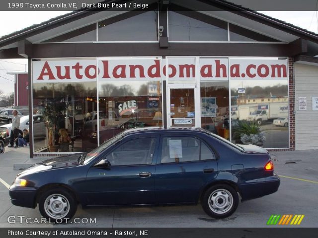 1998 Toyota Corolla VE in Dark Blue Pearl