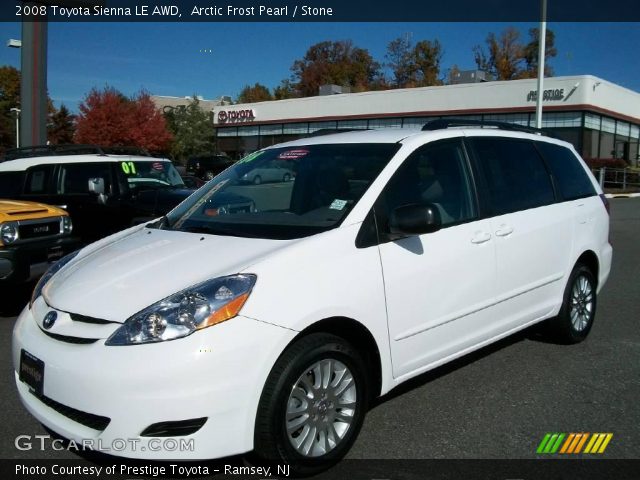 2008 Toyota Sienna LE AWD in Arctic Frost Pearl