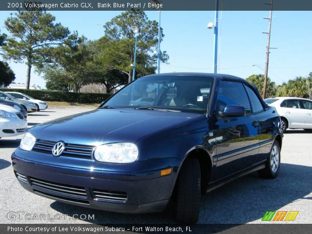 2001 Volkswagen Cabrio GLX in Batik Blue Pearl