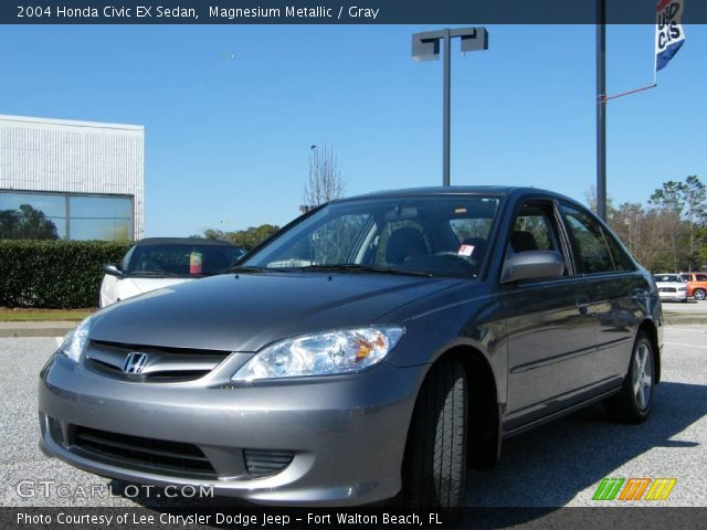 2004 Honda Civic EX Sedan in Magnesium Metallic