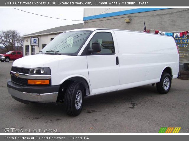 2010 Chevrolet Express 3500 Extended Work Van in Summit White