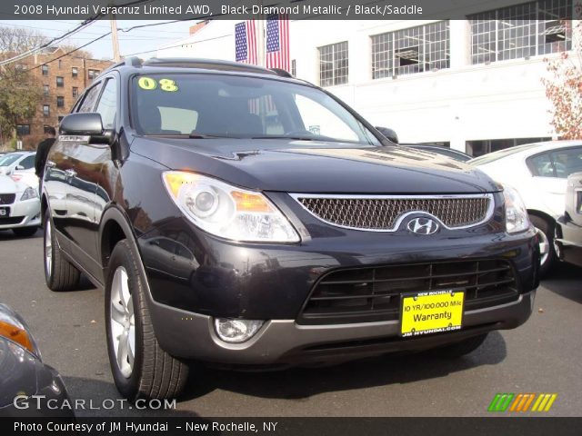 2008 Hyundai Veracruz Limited AWD in Black Diamond Metallic