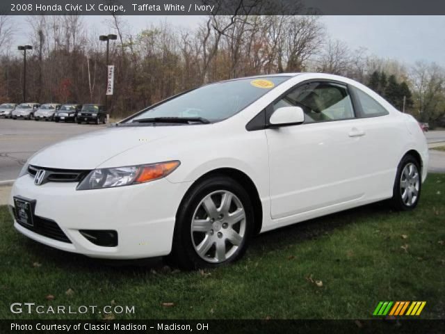 2008 Honda Civic LX Coupe in Taffeta White