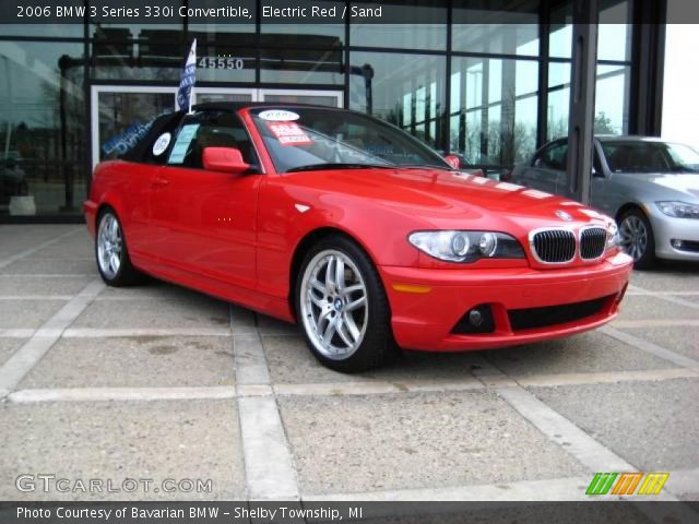 2006 BMW 3 Series 330i Convertible in Electric Red