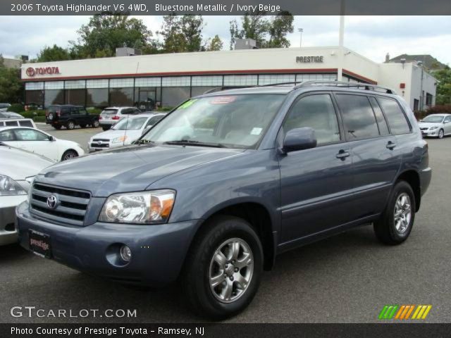 2006 Toyota Highlander V6 4WD in Bluestone Metallic