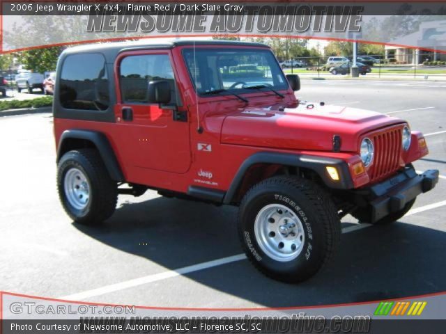 2006 Jeep Wrangler X 4x4 in Flame Red
