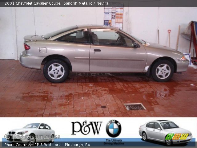 2001 Chevrolet Cavalier Coupe in Sandrift Metallic