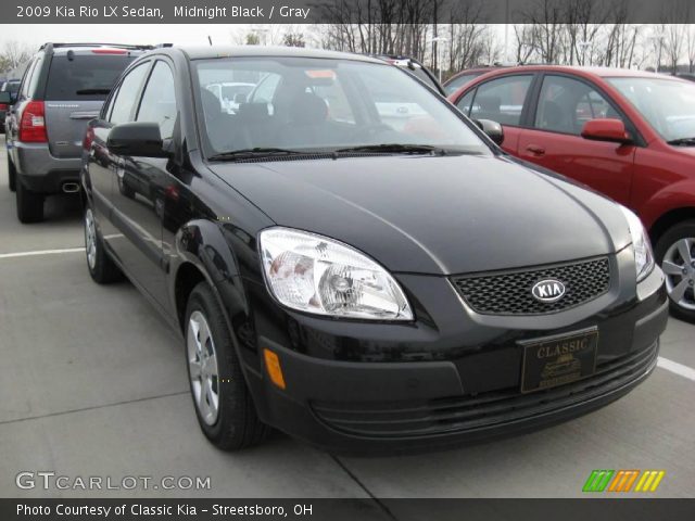 2009 Kia Rio LX Sedan in Midnight Black