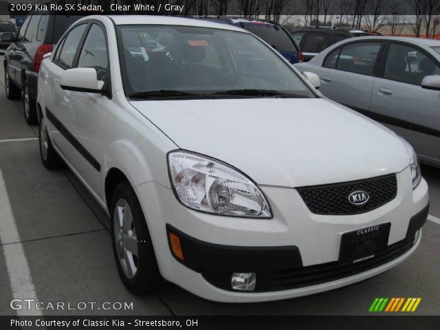 2009 Kia Rio SX Sedan in Clear White