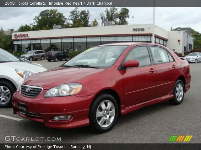 2008 Toyota Corolla S in Impulse Red Pearl