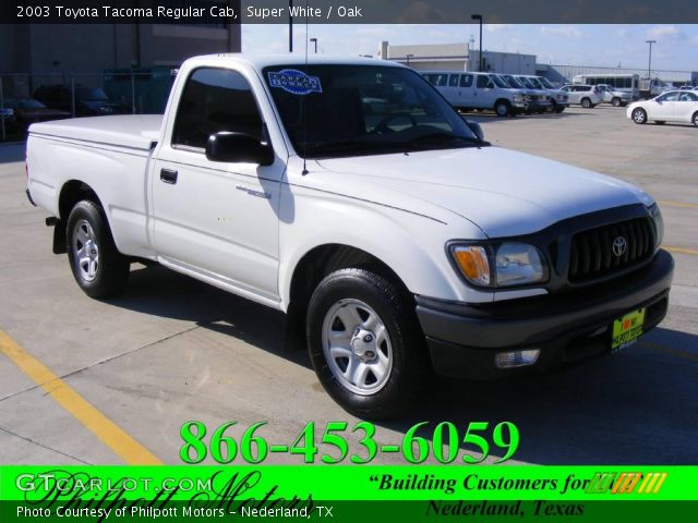 2003 Toyota Tacoma Regular Cab in Super White