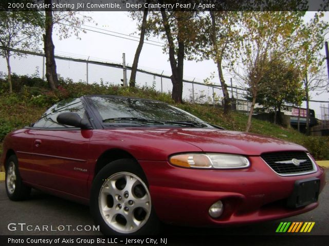 2000 Chrysler Sebring JXi Convertible in Deep Cranberry Pearl