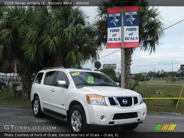 2008 Nissan Armada LE in Blizzard White